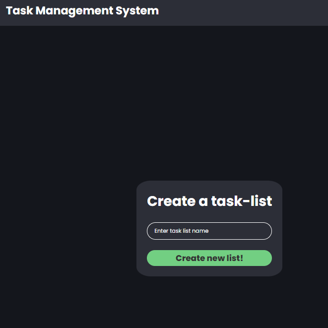 Task Management System